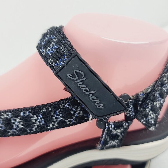 Skechers Women's Black Reggae Cup-My Bestie Sport Sandal Size US 7 - Picture 3 of 12